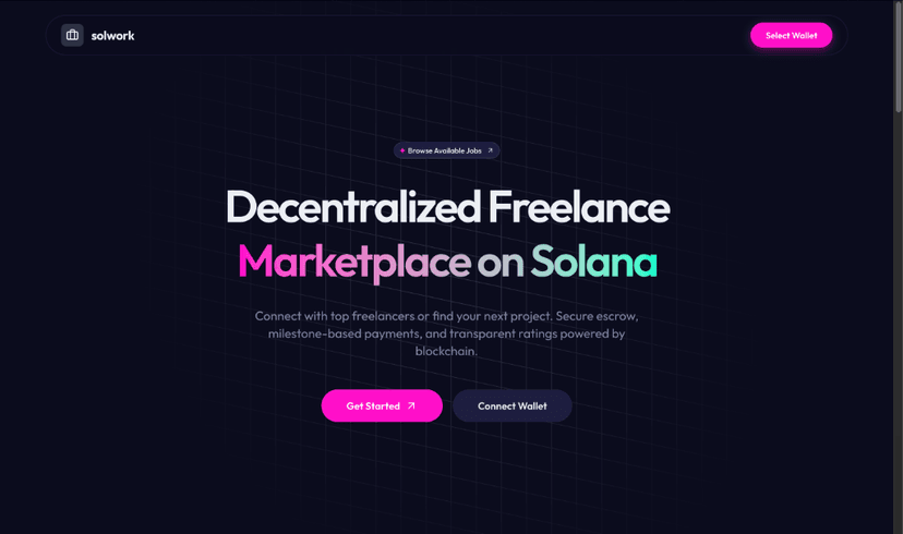 SolWork Landing Page